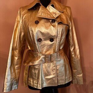 Ralph Lauren Gold Vinyl Trench